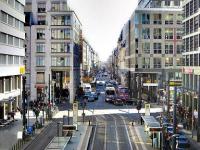 De Friedrichstrasse in Berlijn, Duitsland.