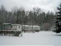 Winter en standplaats op Camping Saumont.