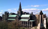 De buitenkant van de Buitenkant Kathedraal Glasgow in Glasgow, Schotland.