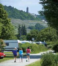 Het kasteel van Hornberg, vlakbij camping Cimbria in Neckarzimmern