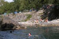 De river bij Camping Uhaitza