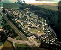 Overzichtsfoto uit helikopterperspectief van Camping Rivo Torto.