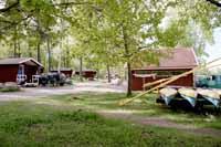 Bungalows op de Skantzö Camping