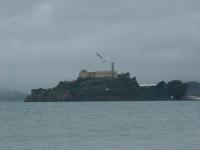 Alcatraz in de verte.